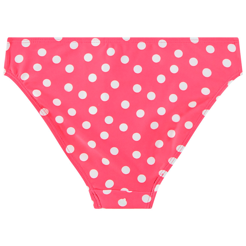 Maillot de bain 2 pièces rose à pois pour fille 