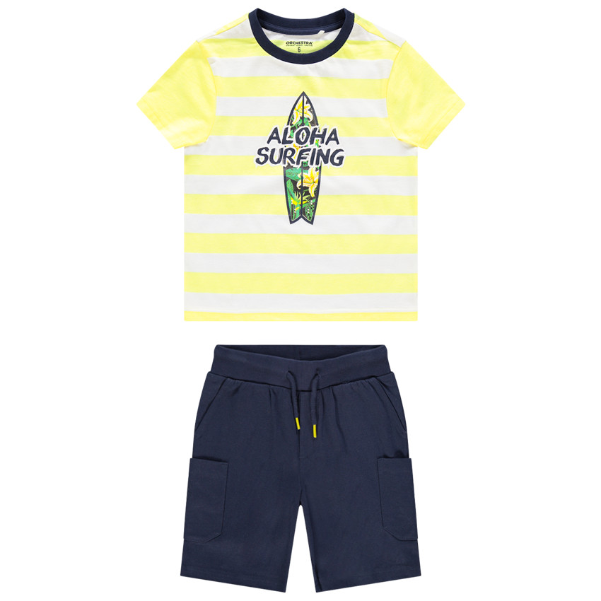 Σετ t-shirt ριγέ σχέδιο σανίδες surf και βερμούδα  Additional Σετ t-shirt ριγέ σχέδιο σανίδες surf και βερμούδα