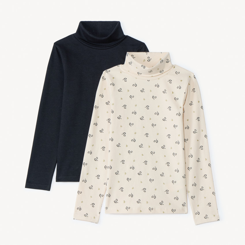 Σετ από 2 μπλουζάκια ζιβάγκο για κορίτσι 