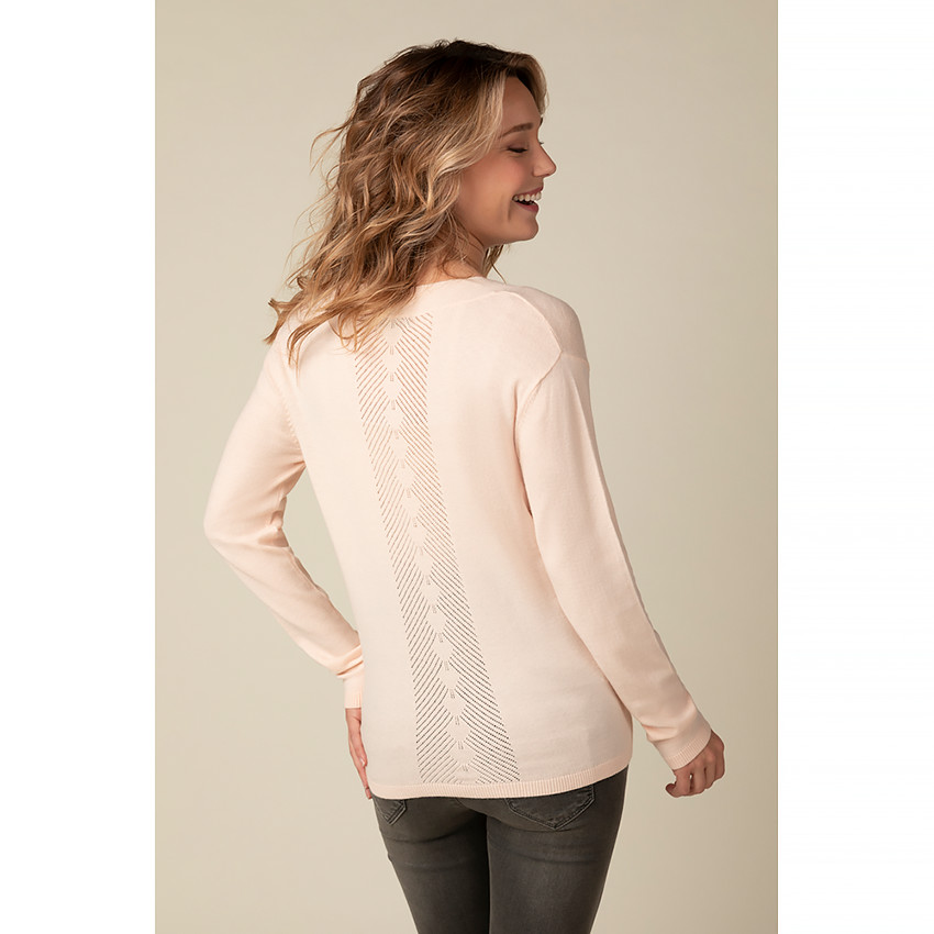 Pull de grossesse ajouré 