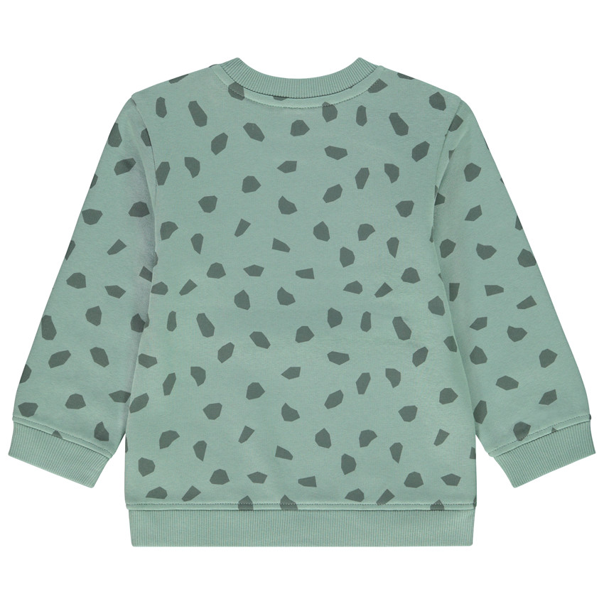 Φούτερ molleton με patch bouclette για bebe αγόρι 