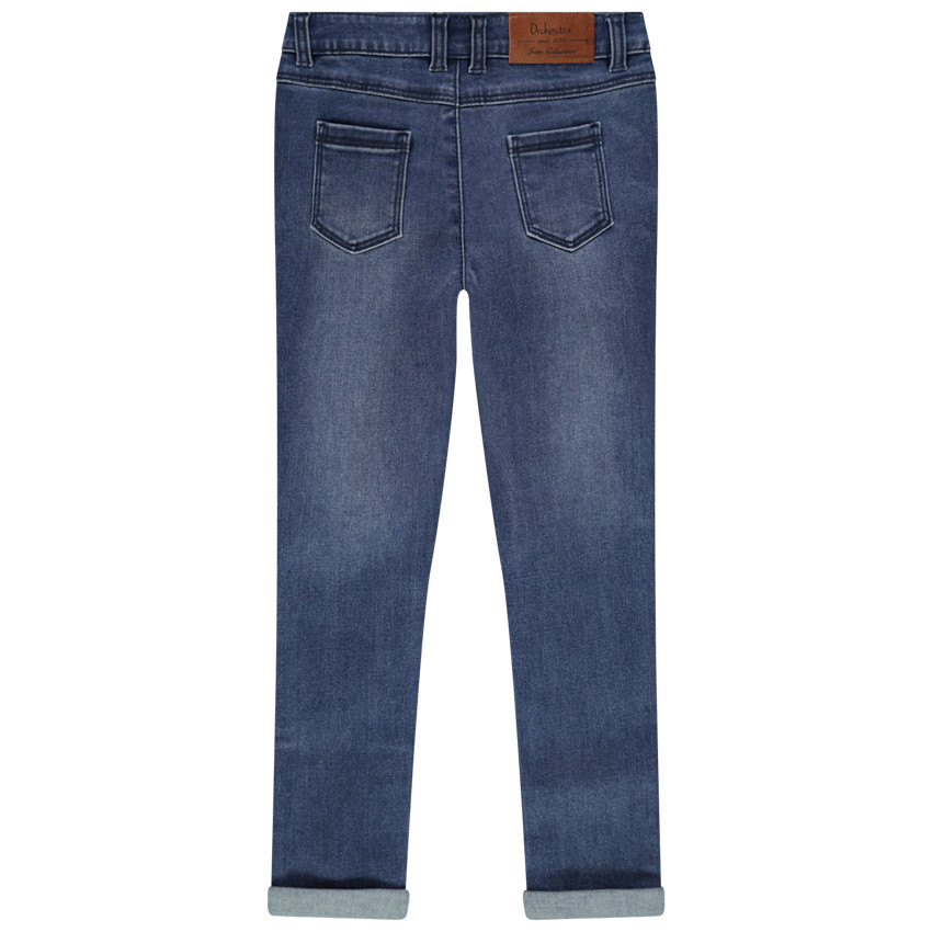 Στενό τζιν σε εφέ ξεθωριασμένου ντενίμ για κορίτσι 