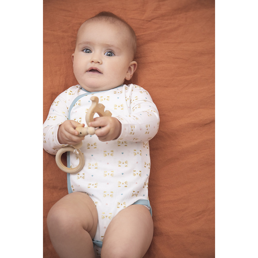 Lot de 7 bodies manches longues pour bébé fille 