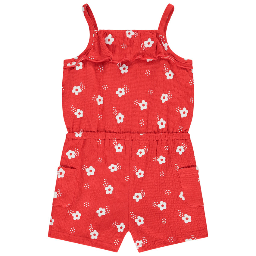 Σαλοπέτα κοντή με σχέδιο λουλούδια για bebe κορίτσι 