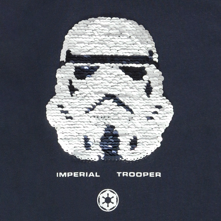 T-shirt manches longues en coton Star Wars pour garçon Main T-shirt manches longues en coton Star Wars pour garçon