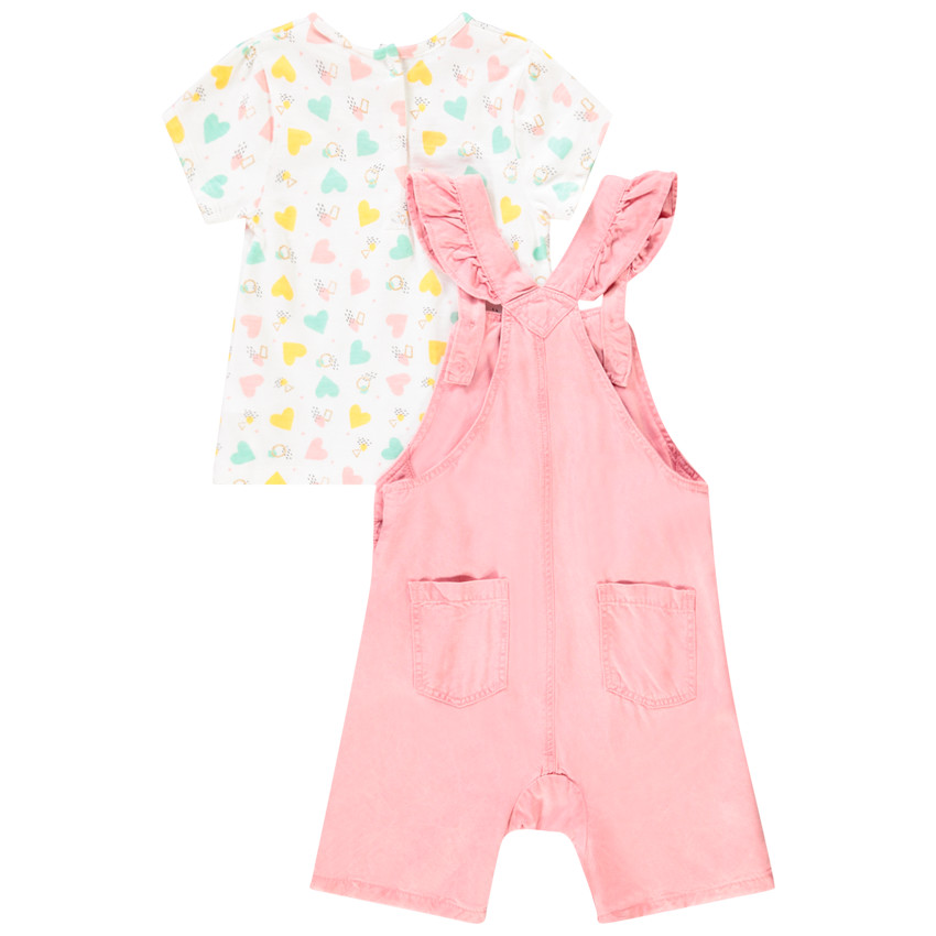 Σετ Σαλοπέτα + t-shirt για bebe κορίτσι 