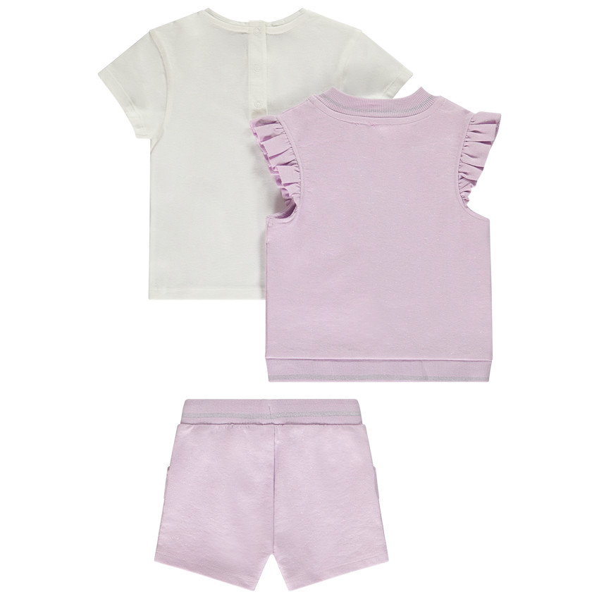 Σετ 3 τεμαχίων molletonné με ζακέτα Minnie Disney για bebe κορίτσι 