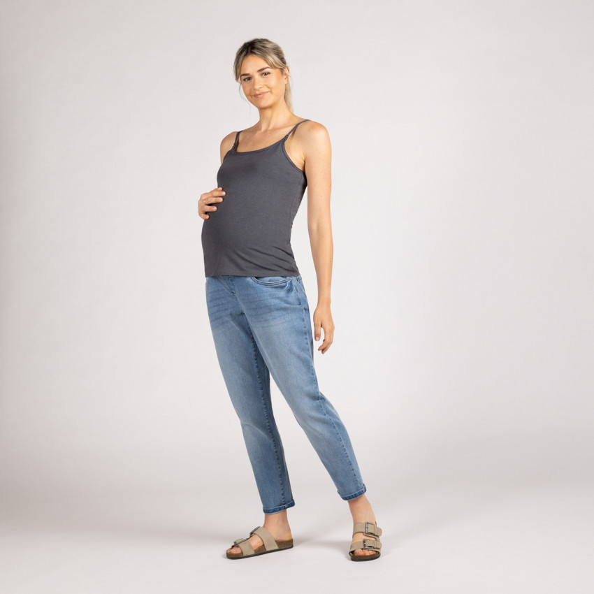 Jean Εγκυμοσύνης Mom Fit Με Ψηλή Μέση 