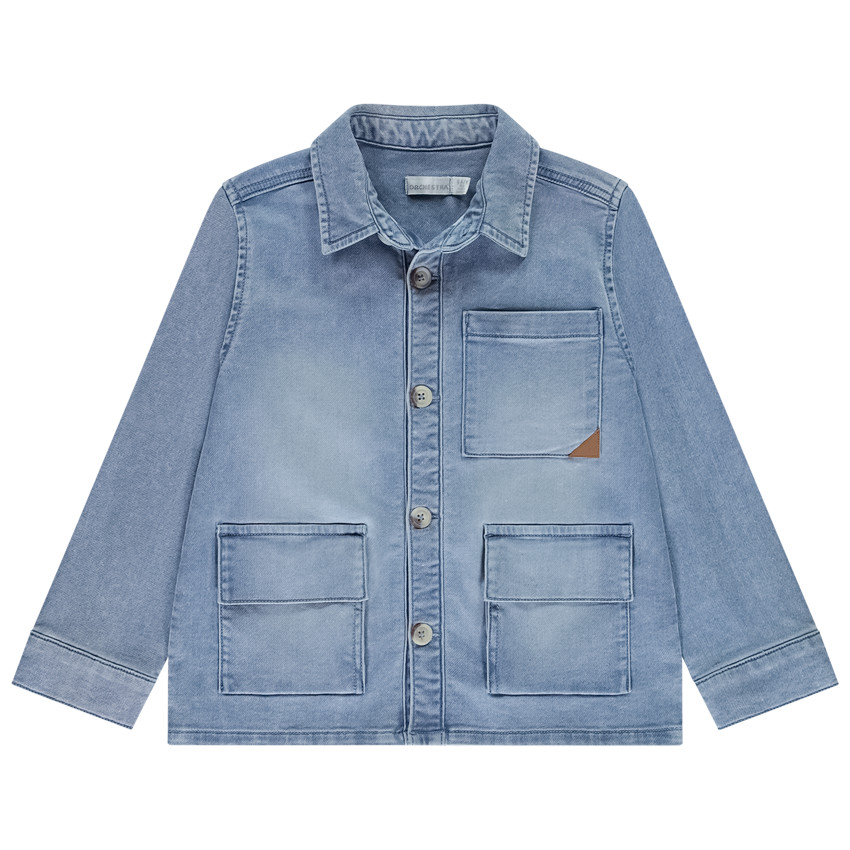 Πουκάμισο denim με τσέπες για αγόρι 