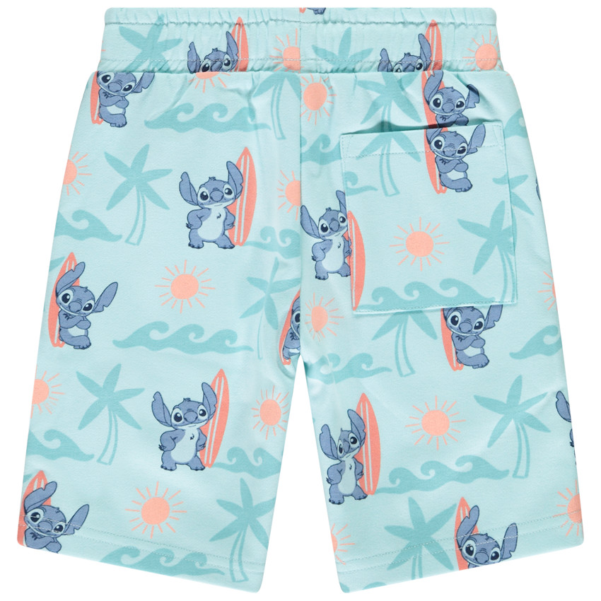 Βερμούδα πλεκτή molleton με σχέδιο Stitch Disney για αγόρι Surf Day 