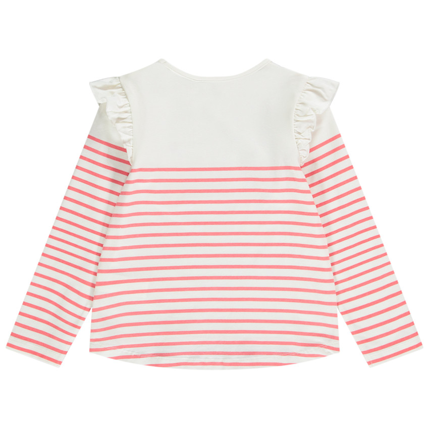 T-shirt μακρυμάνικο marinière jersey Bugs Bunny Warner για κορίτσι 