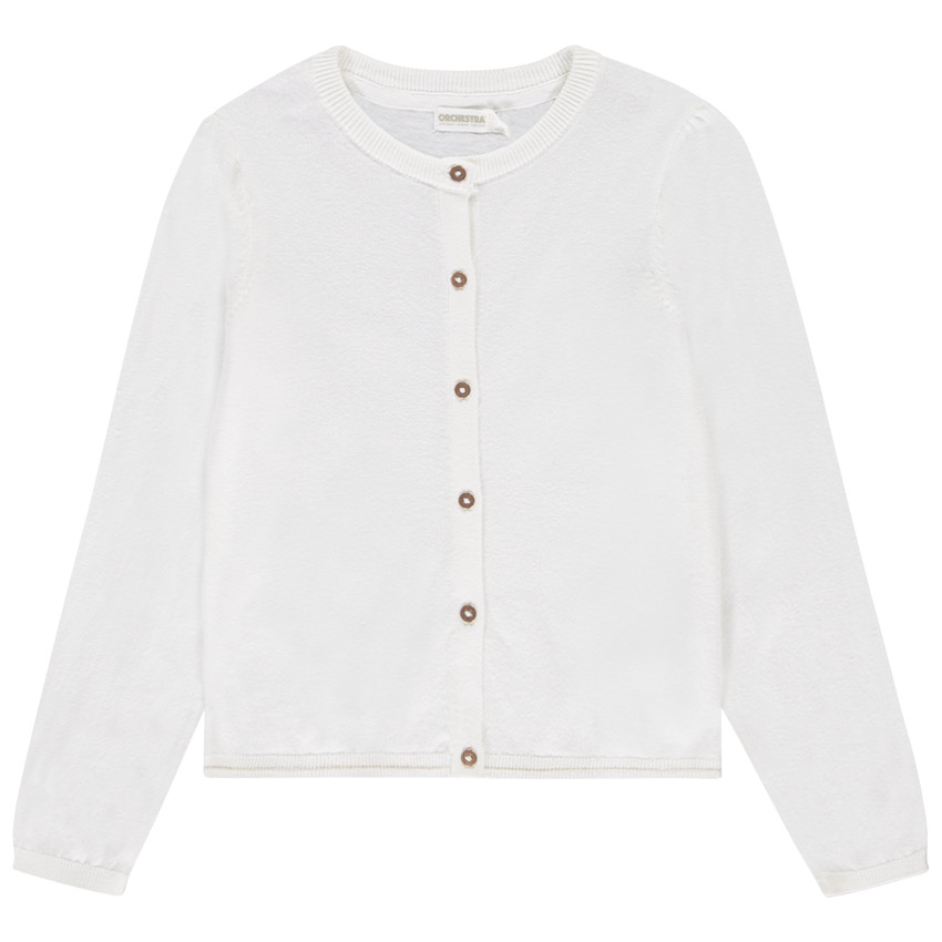 Ζακέτα πλεκτό μονόχρωμο με παγιέτες για κορίτσι 