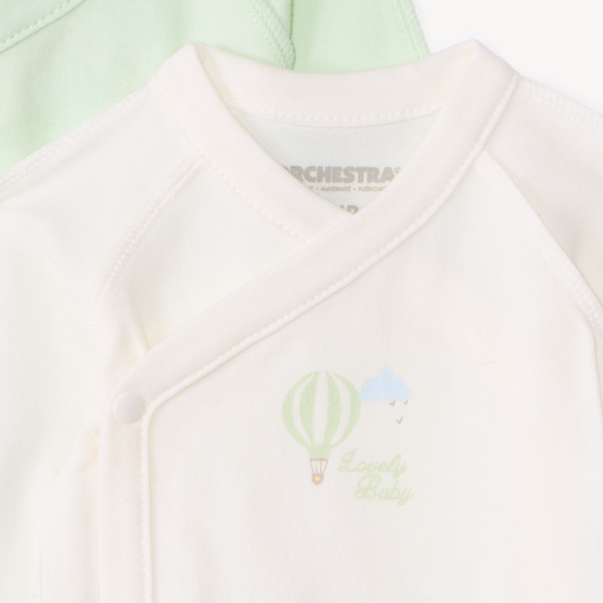 Σετ 5 μακρυμάνικα bodies φαντασίας για πρόωρο μωρό Bébé Plume 