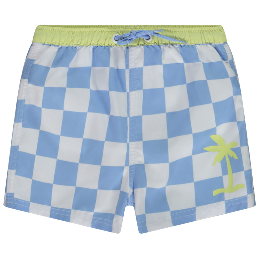 Σορτς μαγιό με σχέδιο damier και print φοίνικες για bebe αγόρι  Additional Σορτς μαγιό με σχέδιο damier και print φοίνικες για bebe αγόρι