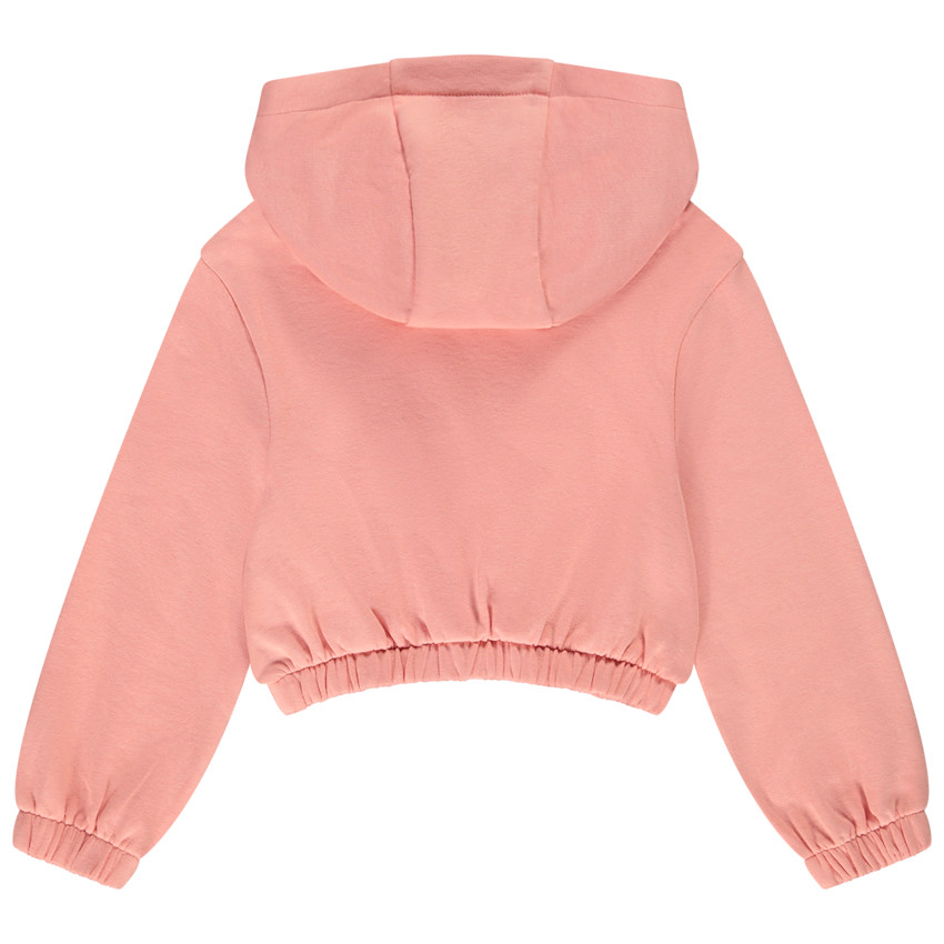 Φούτερ από φούτερ μονόχρωμο για κορίτσι 