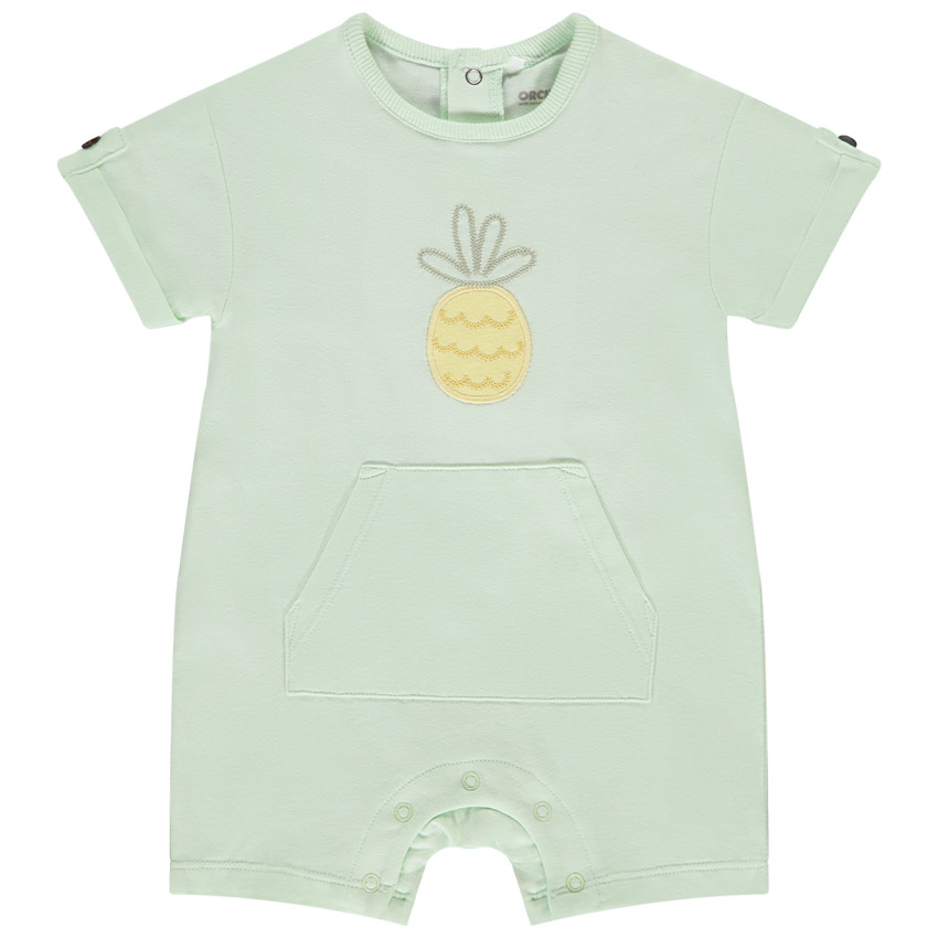 Σορτς από jersey slub με σχέδιο ανανά για bebe αγόρι 