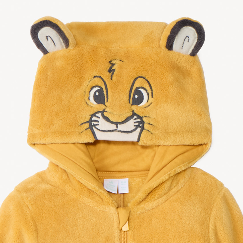 Πιτζάμα sherpa με κουκούλα Le Roi Lion Disney για μωρό αγόρι 