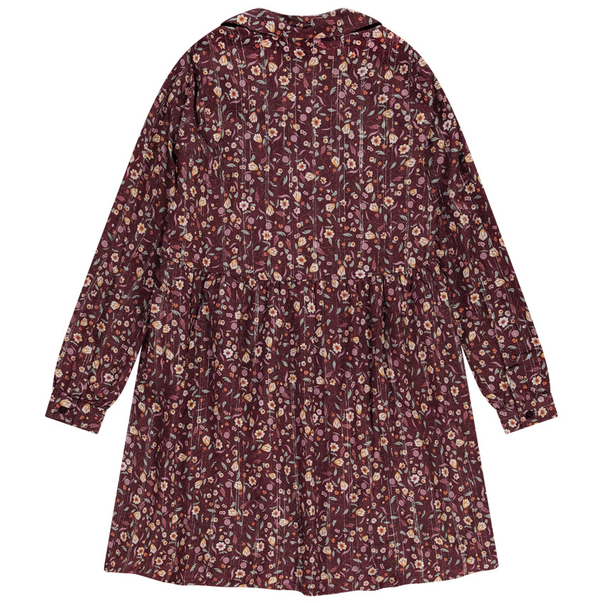 Φόρεμα μακρυμάνικο με λουλουδάτο σχέδιο για γυναίκες 