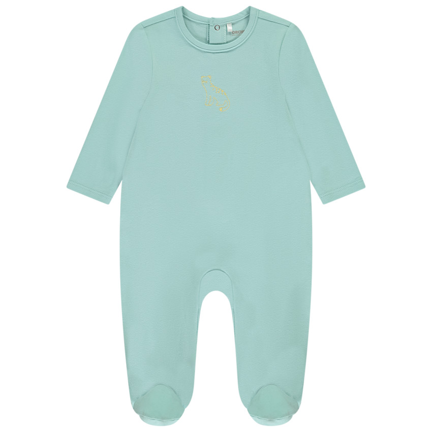 Φορμάκι μονόχρωμο με κέντημα ζώου για αγόρι 