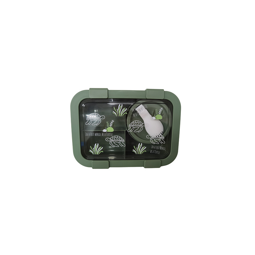 Lunch Box Φαγητού 1250 ml Με Κουταλοπίρουνο In A Fast Word Be A Turtle 