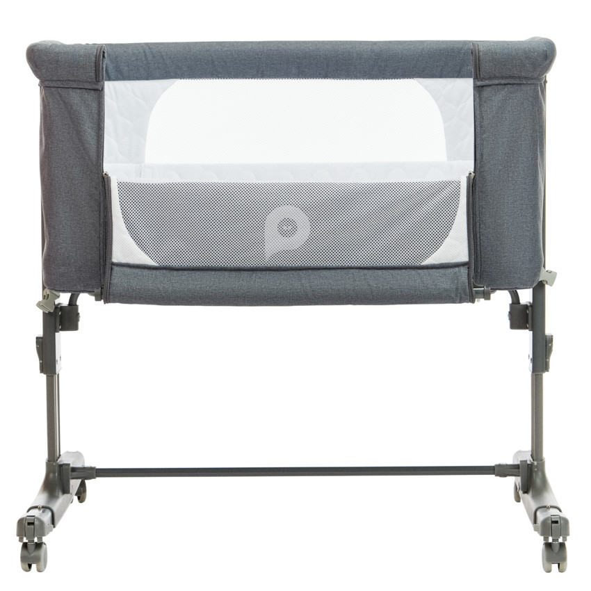 Κούνια cododo με ρόδες Bisoo γκρι 