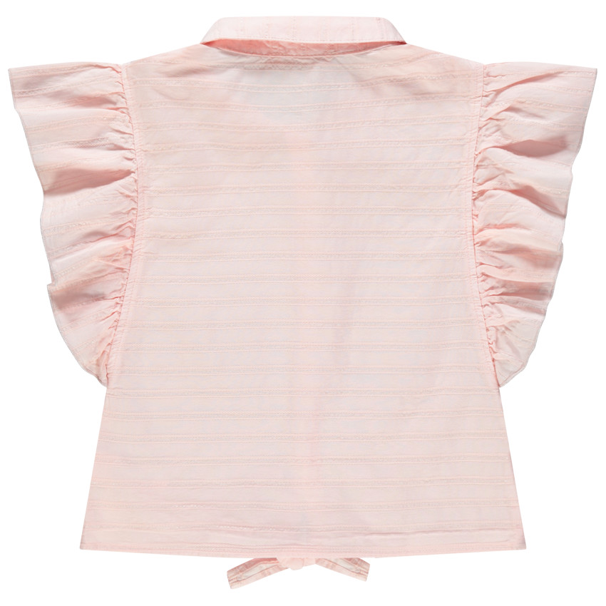 Πουκάμισο κοντομάνικο με βολάν και patch 