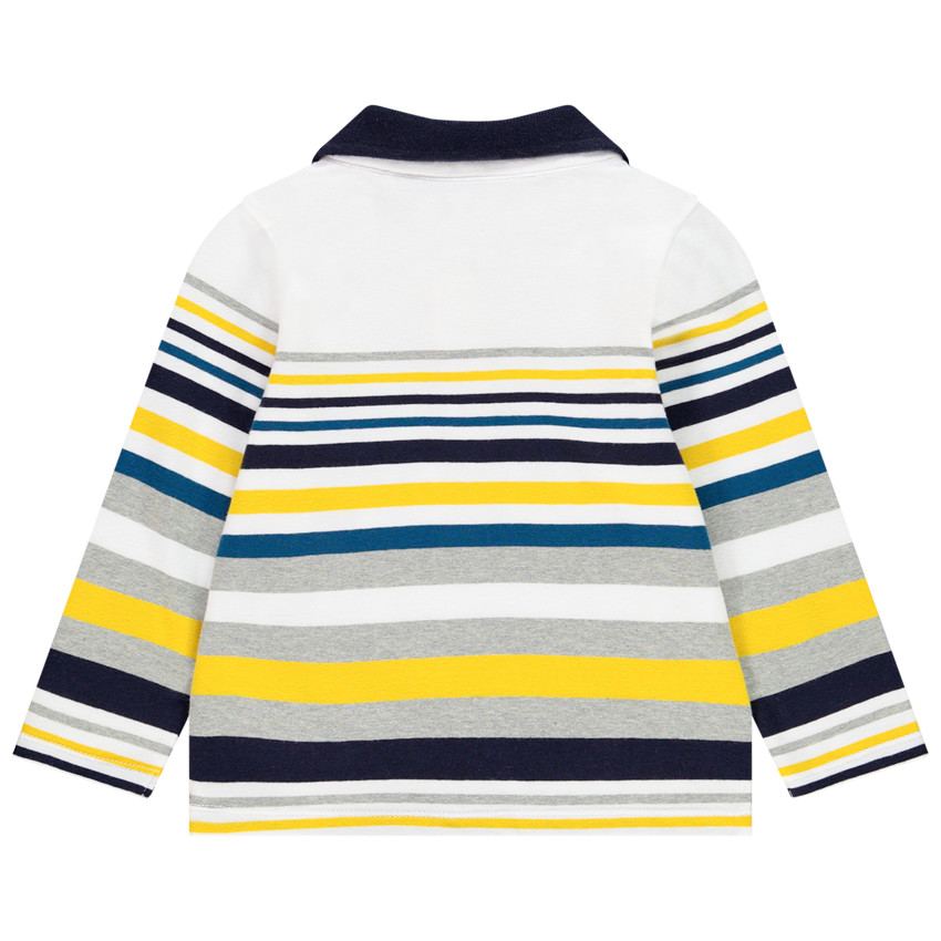 Polo ριγέ και  badges dragon για bebe αγόρι 