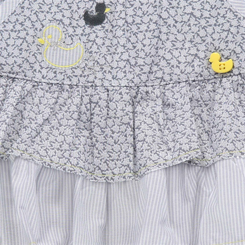 Τουνίκ με βολάν και μπάλωμα σε σχήμα πάπιας 