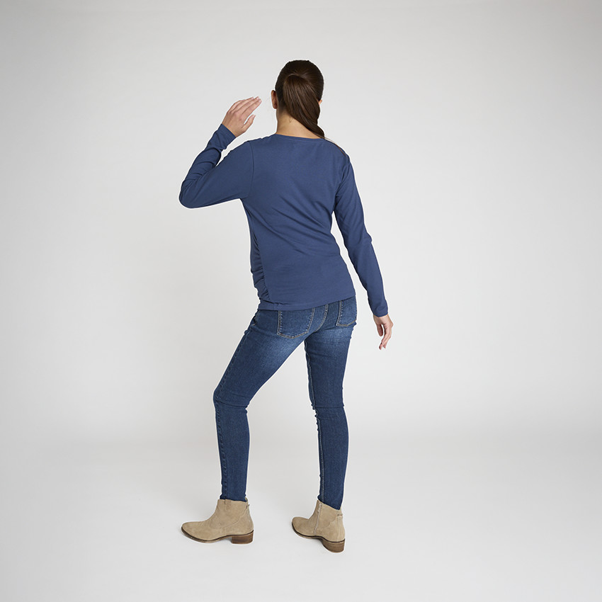 Μακρυμάνικη μπλούζα εγκυμοσύνης σε jersey με σχέδιο καρδιάς 