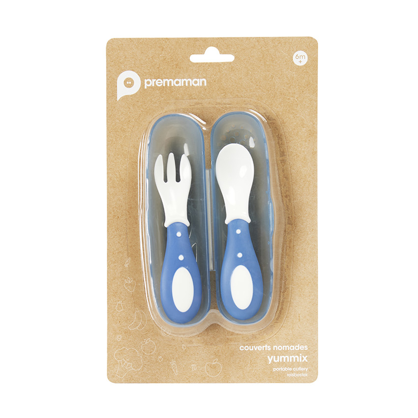 Σετ από 2 μαχαιροπίρουνα Yummix μπλε 