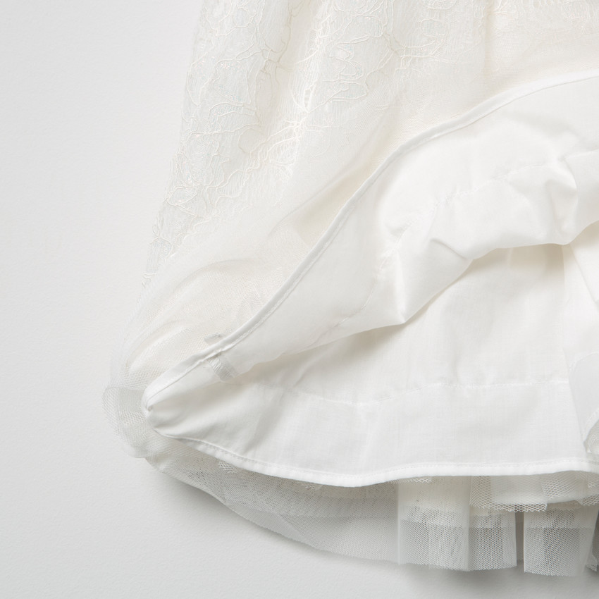 Γιορτινό  φόρεμα με δαντέλα και τούλι 