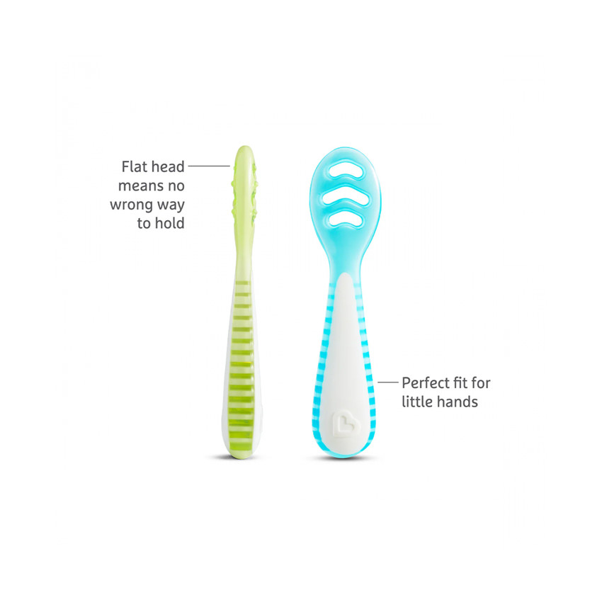 Σετ Κουτάλια Για Βρέφη (Μπλε -Πράσινο) 