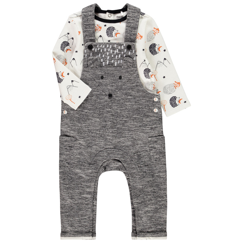 Σετ με Σαλοπέτα και  t-shirt με σχέδιο για bebe αγόρι 