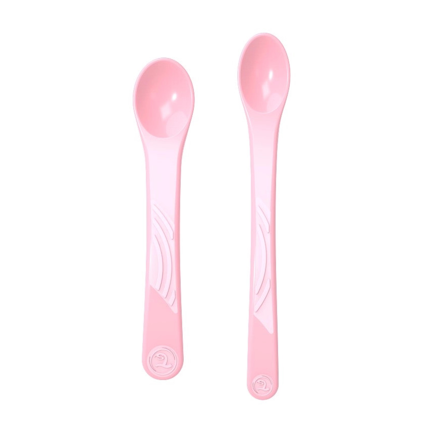 Κουταλάκια Ταΐσματος 4+Μηνών Pastel Pink 2τμχ 