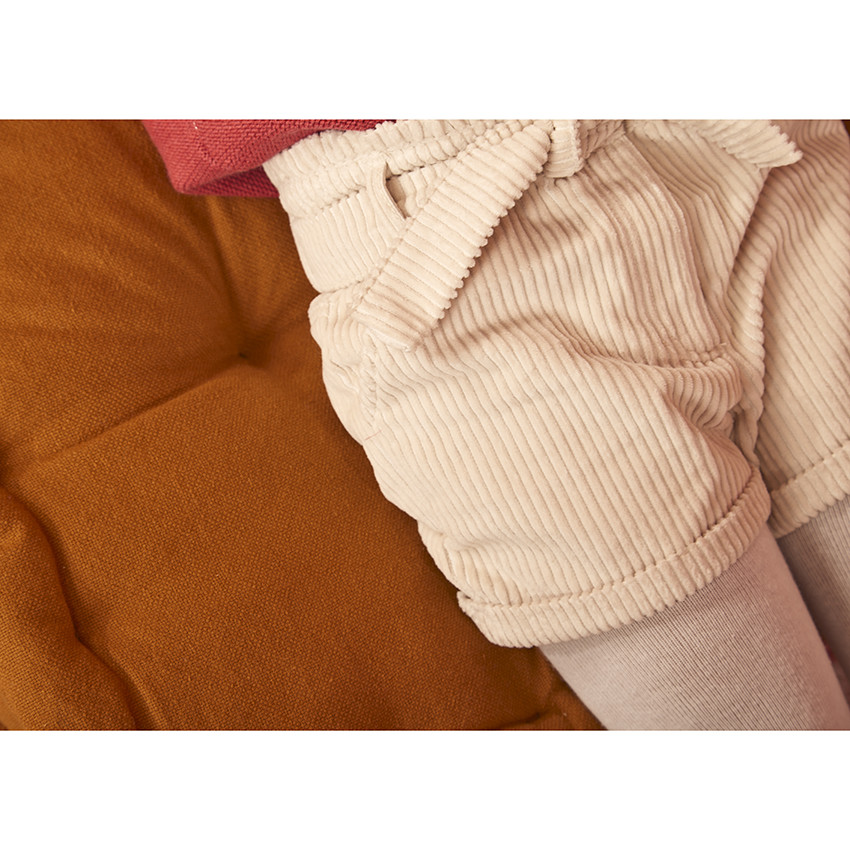 Σορτς από βελουτέ κοτλέ με αφαιρούμενη ζώνη για κορίτσι 