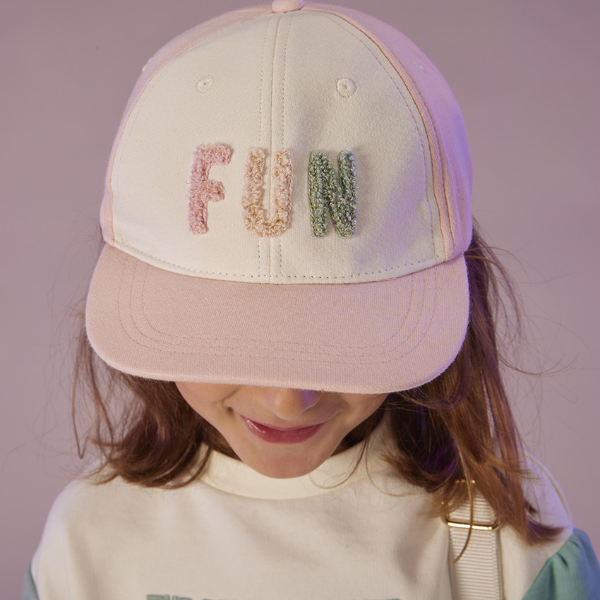 Καπέλο snapback Fun με patchs bouclettes κορίτσι 