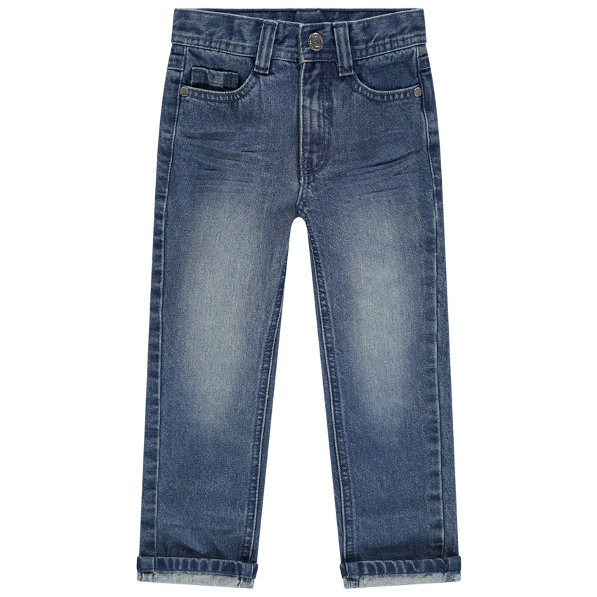Jean effet used και crinkle ίσια γραμμή αγόρι 