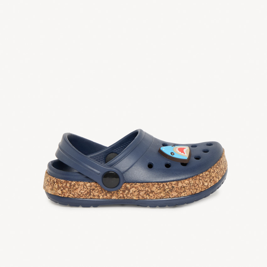 Σαμπό με σήμα καρχαρία και σόλα από φελλό για αγόρι 