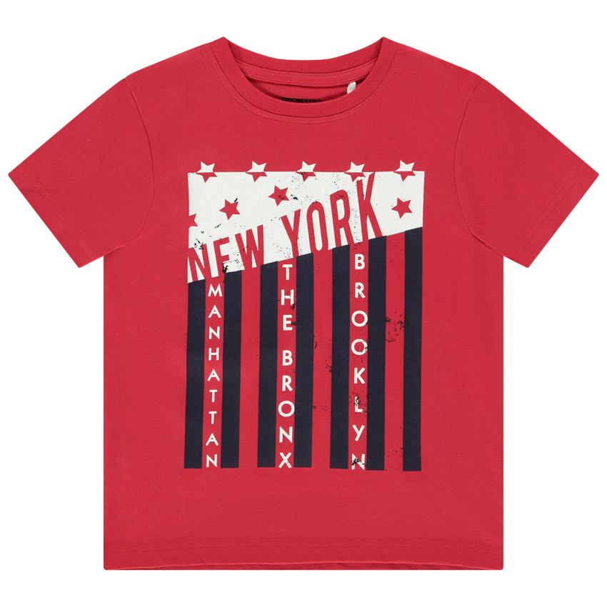 T-shirt κοντομάνικο jersey με visuel σχέδιο για αγόρι Main T-shirt κοντομάνικο jersey με visuel σχέδιο για αγόρι