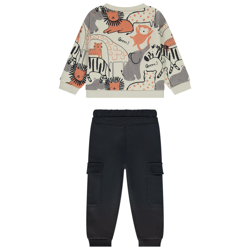 Σετ φόρμας με σχέδιο σαφάρι για μωρό αγόρι 