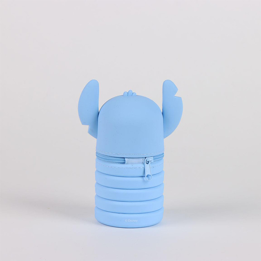 Κασετίνα σιλικόνης Stitch μπλε 
