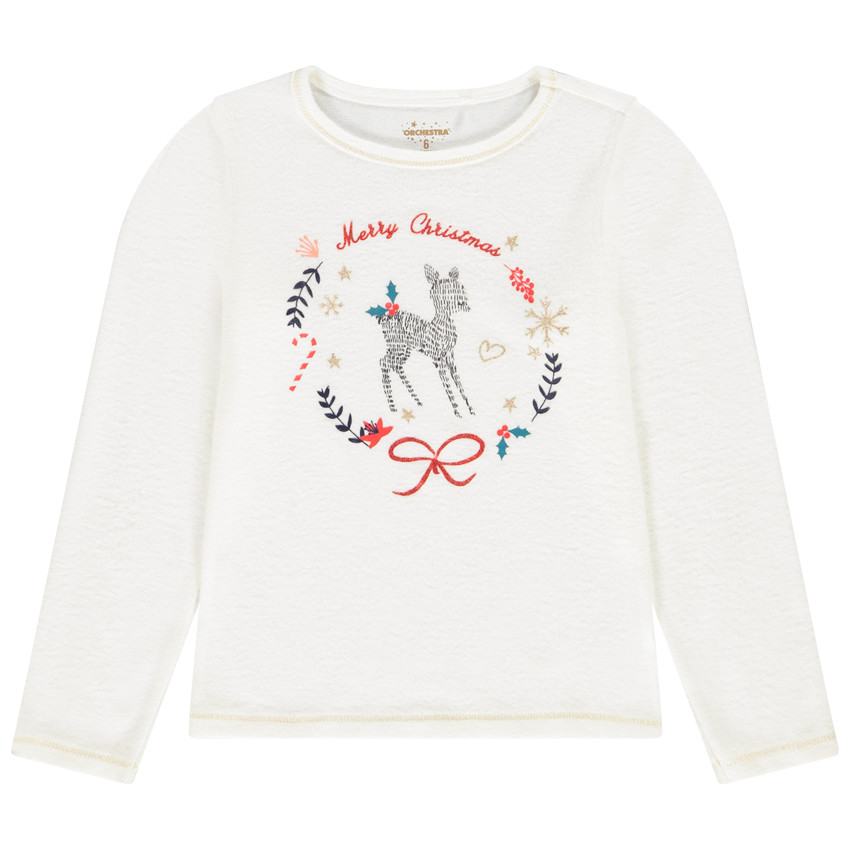 T-shirt μακρυμάνικο με σχέδιο για κορίτσι 