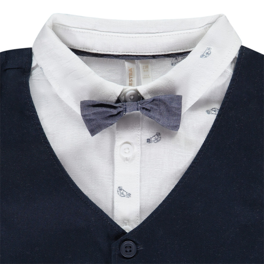 Σετ 3 τμχ. με φιόγκο για μωρό αγόρι 