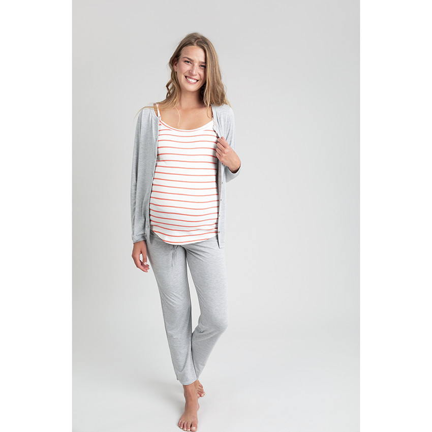 Πλεκτή ζακέτα γκρί 