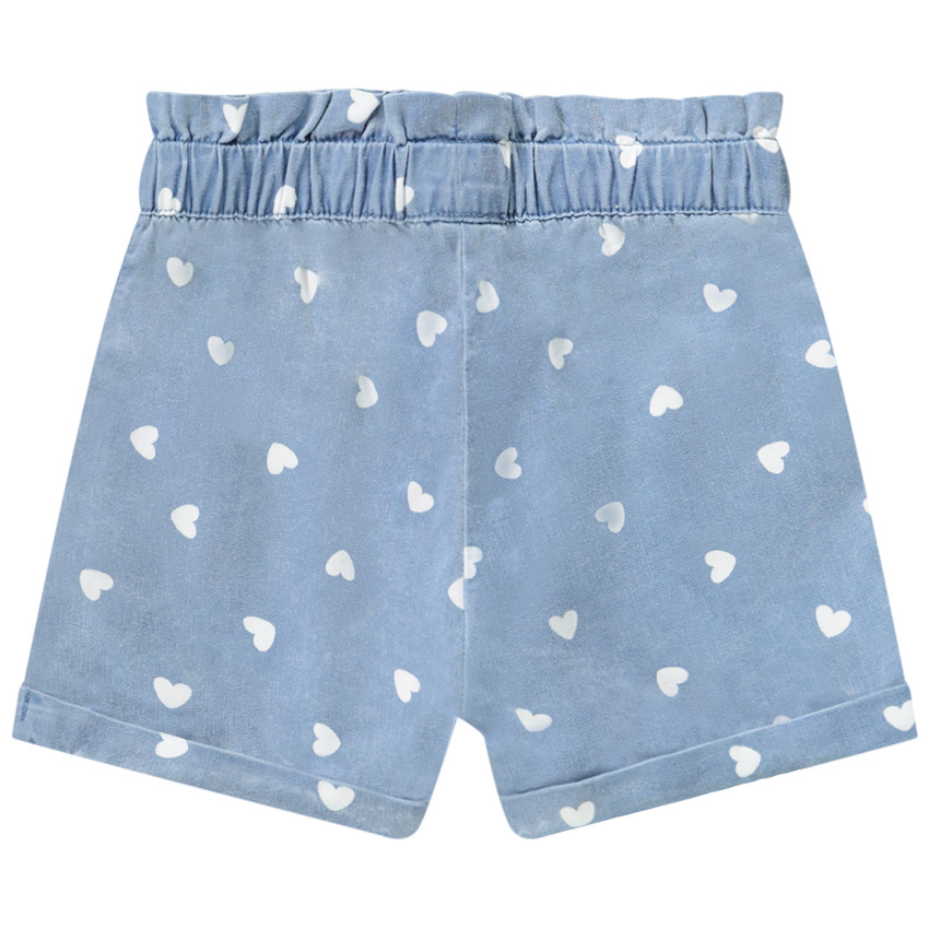 Σορτς paperbag από lyocell print καρδιές για bebe κορίτσι  Additional Σορτς paperbag από lyocell print καρδιές για bebe κορίτσι