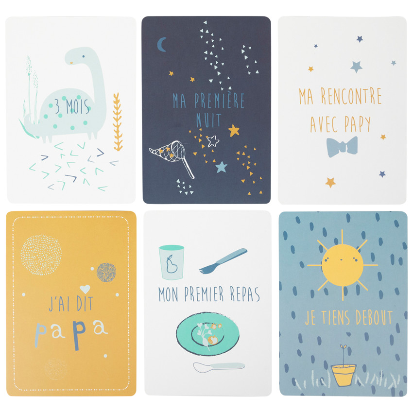 Κάρτες φωτογραφίας γέννησης μωρού αγόρι x28 