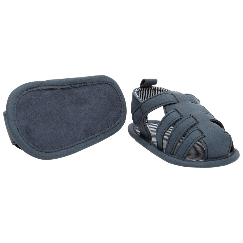 Σανδάλια με velcro και ριγέ φόδρα για bebe αγόρι  Additional Σανδάλια με velcro και ριγέ φόδρα για bebe αγόρι