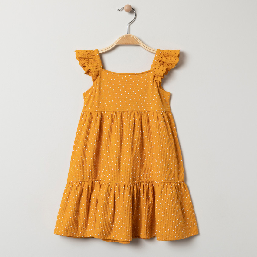 Φόρεμα  φαντεζί με τιράντες και δαντέλα 