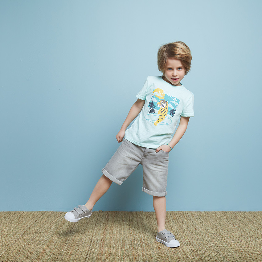 T-shirt manches courtes visuel plage  