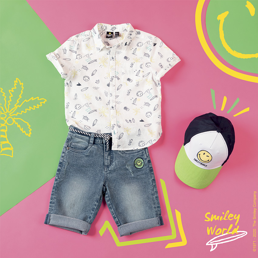 Καπέλο τρίχρωμο Smiley 